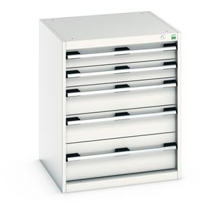 Bott Professional Cubio Tool Storage Drawer Cabinets 65cm x 65cm Drawer Cabinet 800 mm high 5 drawers